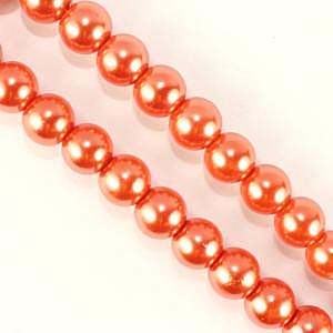 3mm Glass Pearl - Orange